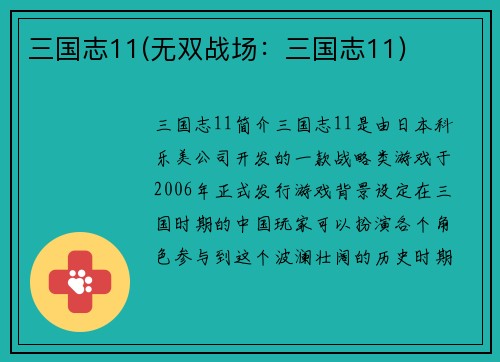 三国志11(无双战场：三国志11)